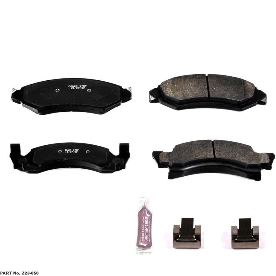 Image is representative of Power Stop Z23 Evolution Sport Brake Pads.<br/>Due to variations in monitor settings and differences in vehicle models, your specific part number (Z23-050) may vary.