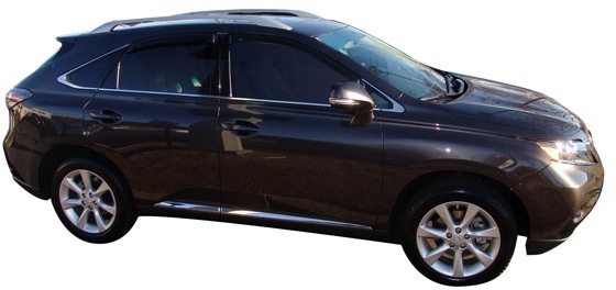 Image is representative of AutoVentshade Ventvisor Window Deflectors.<br/>Due to variations in monitor settings and differences in vehicle models, your specific part number (94186) may vary.