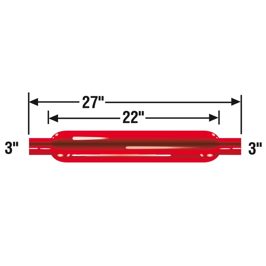 CHERRY BOMB GLASSPACK レッド チェリーボム　2本セット Glasspack Muffler - Cherry Bomb 87518CB