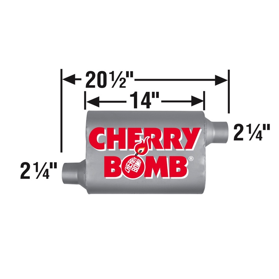 Exhaust Muffler 88105CB-FV Great sounding Exhaust Muffler Cherry Bomb Vortex